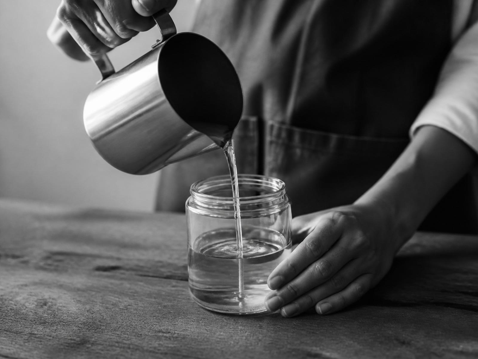 Pouring a fresh candle